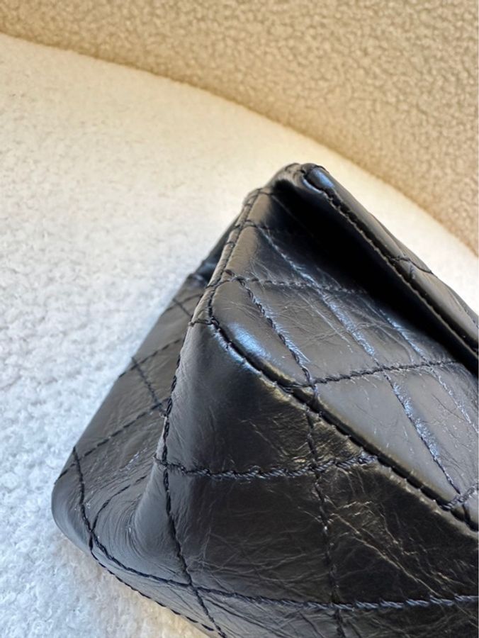 CHANEL/香奈兒 斜挎包 2.55 口蓋包 復古小牛皮 Mini 迷你芯片款 -4