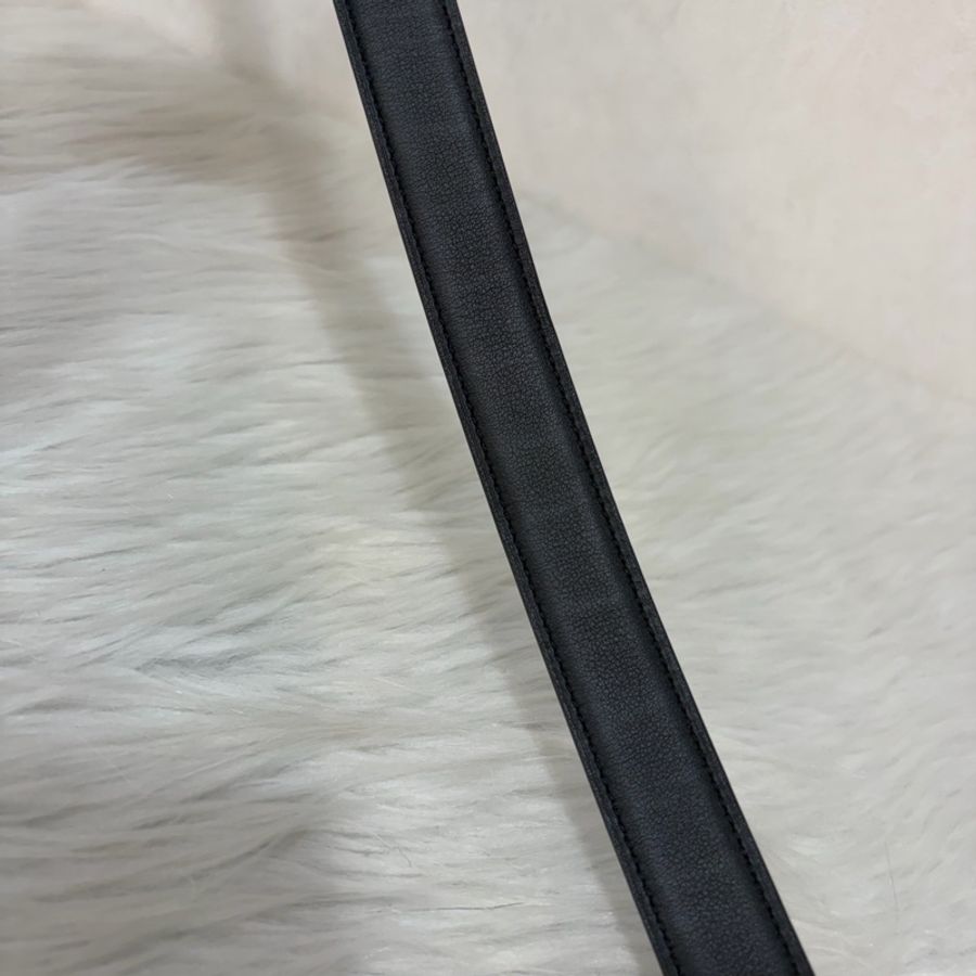 HERMES H LOGO 字母 玫瑰金釦 黑色大象灰色 雙面 牛皮 皮帶 腰帶-15