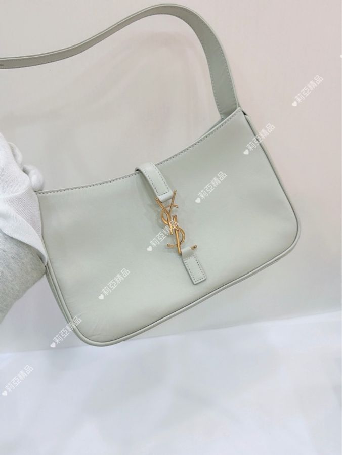 莉亞精品♡ Ysl 657228 hobo 白色 二手美包-2