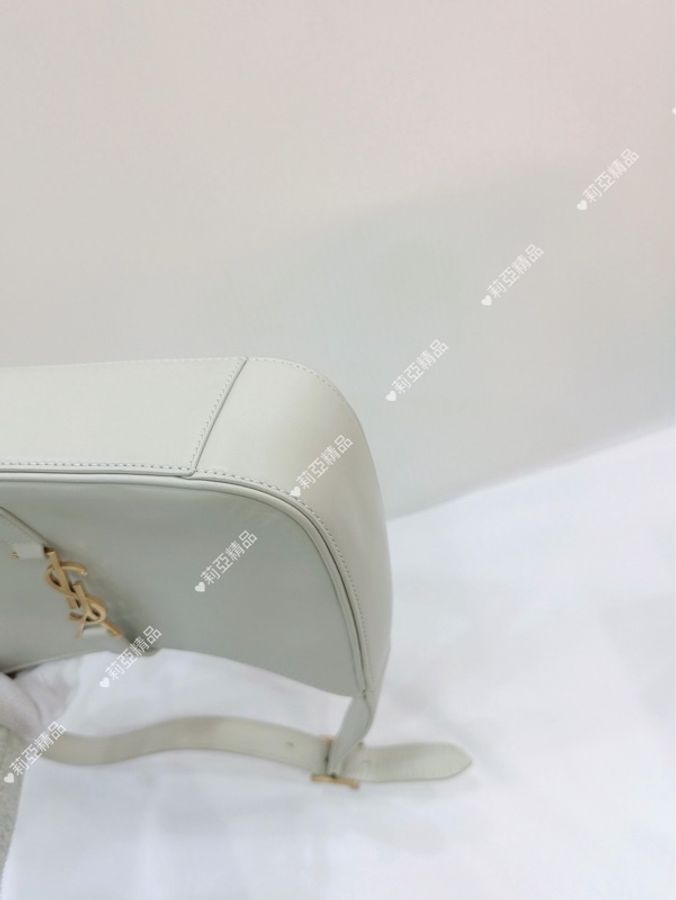 莉亞精品♡ Ysl 657228 hobo 白色 二手美包-12
