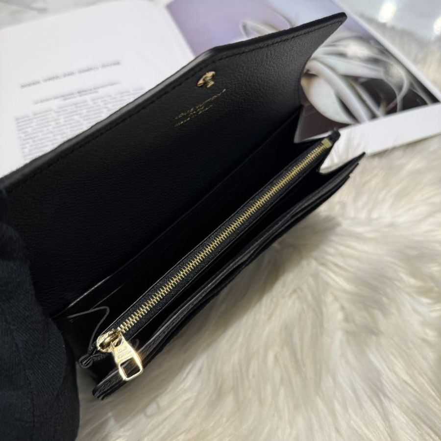 LV 黑壓紋信封長夾-3