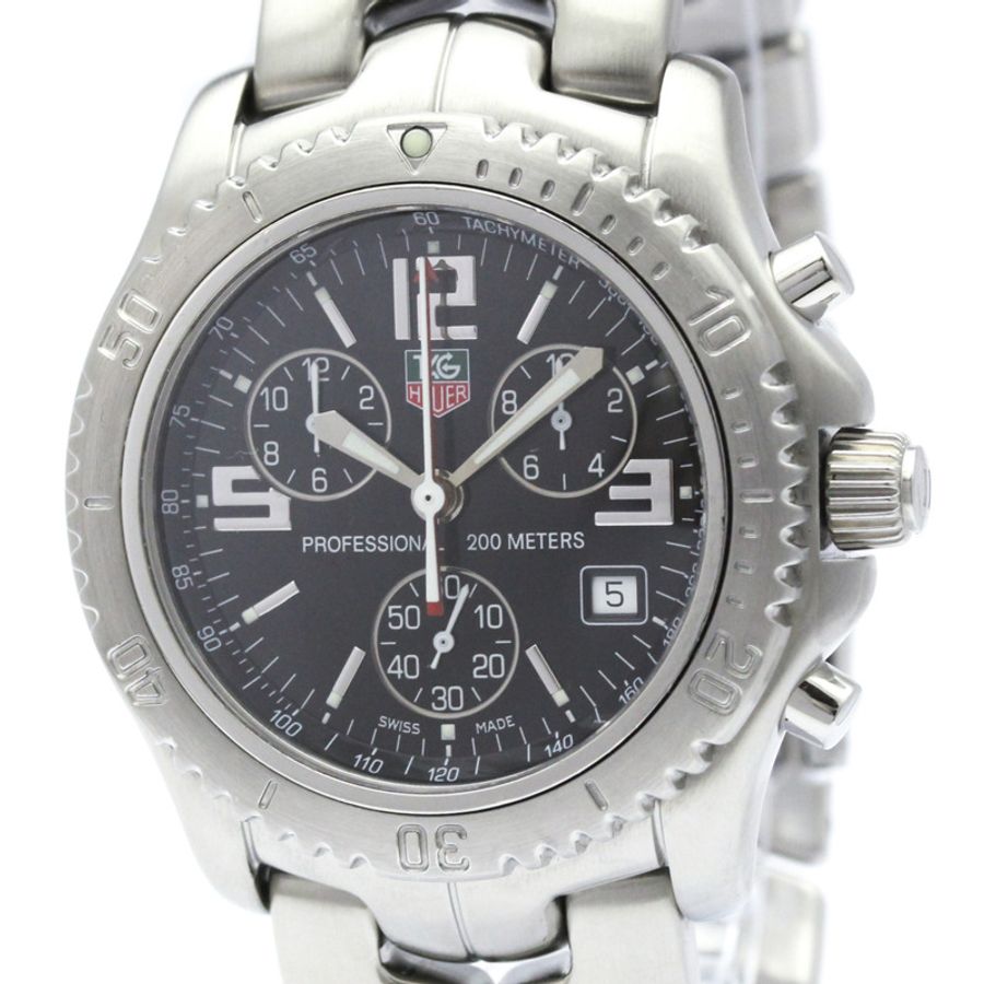 TAG HEUER 豪雅 Link Chronograph Jason Bourne 精鋼腕錶 CT1111 拋光-0