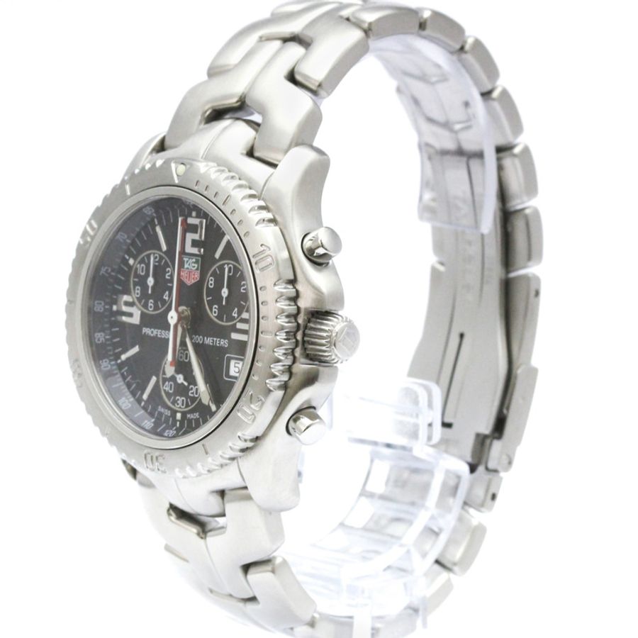 TAG HEUER 豪雅 Link Chronograph Jason Bourne 精鋼腕錶 CT1111 拋光-1