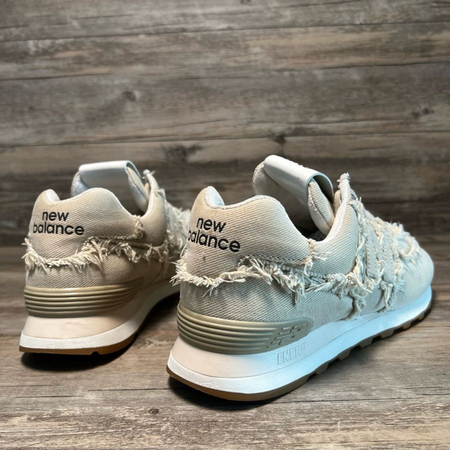 miumiu x New Balance NB 574 新百倫 繆繆 聯名 卡其色 棕色41碼-2