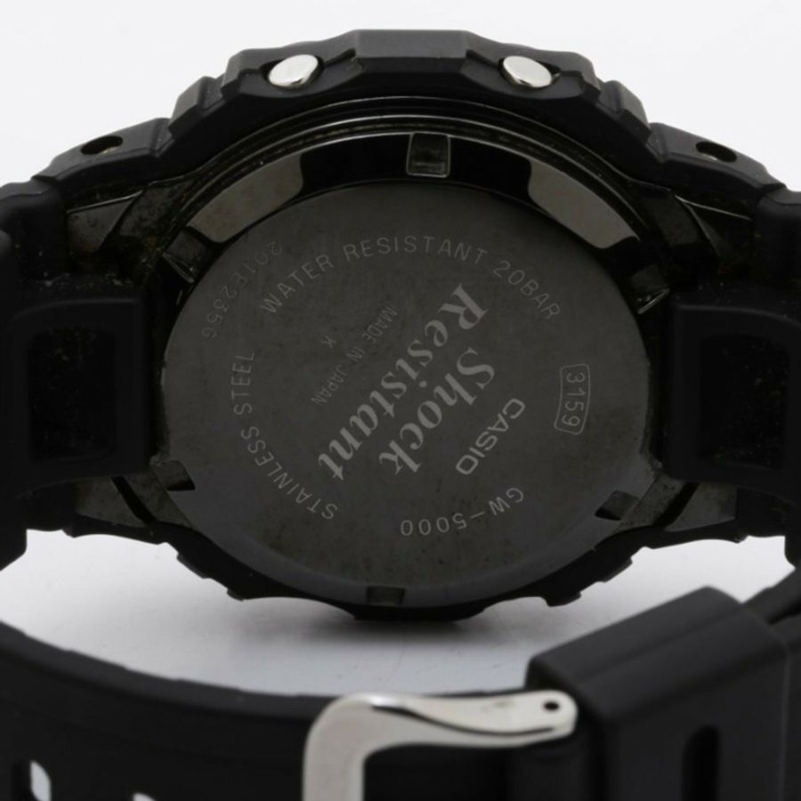 卡西歐 G-SHOCK 數字 5000 系列 GW-5000-1JF 黑色不鏽鋼/樹脂男士手錶-3