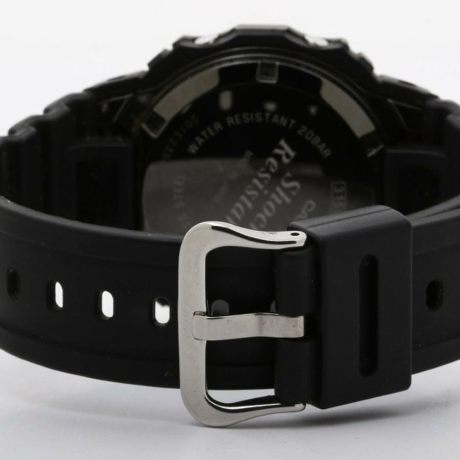 卡西歐 G-SHOCK 數字 5000 系列 GW-5000-1JF 黑色不鏽鋼/樹脂男士手錶-4