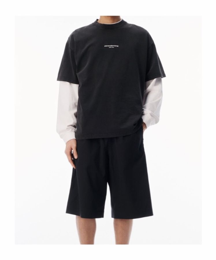 Alexander Wang 男女同款 LOGO印花短袖T恤XXS XS S M L碼-1