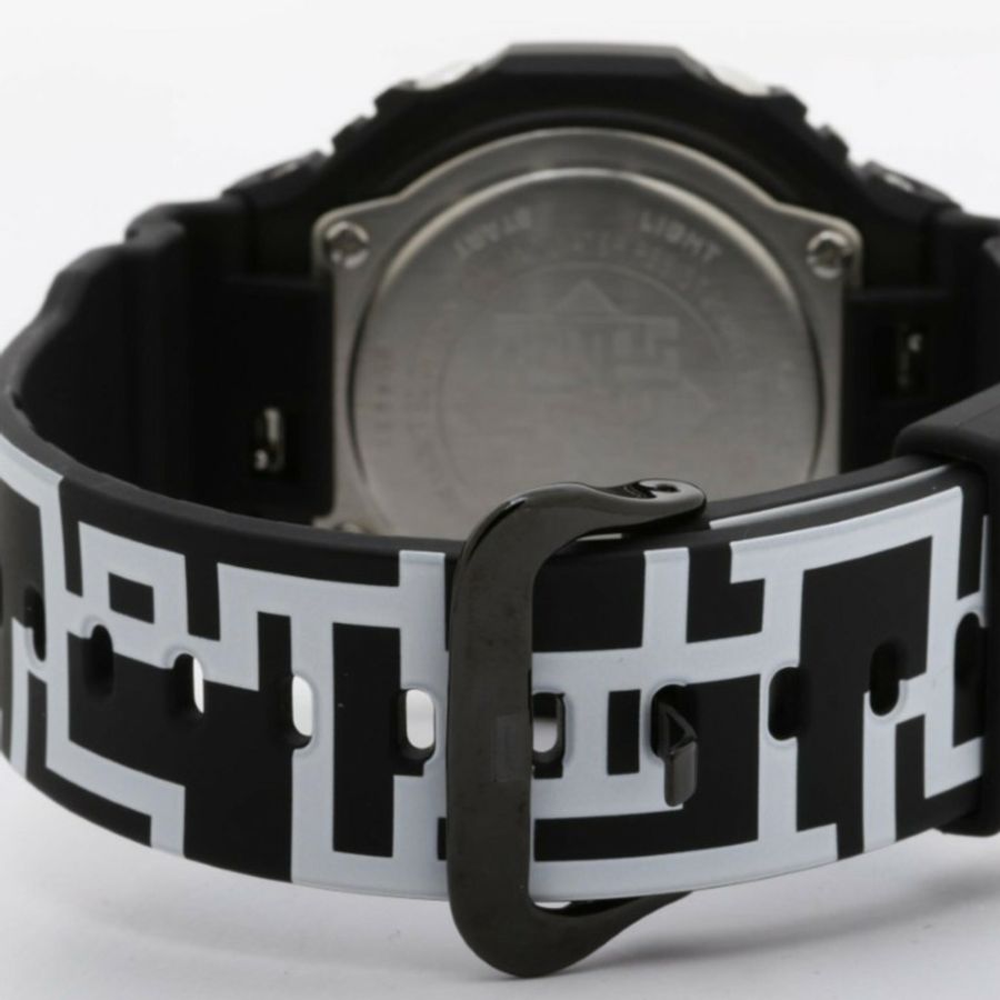 卡西歐 G-SHOCK 虎安虎陽合作款 2100 系列 GA-2100HT-1AJR 指針/數位雙顯男士腕錶,黑色樹脂錶殼/樹脂錶帶-4