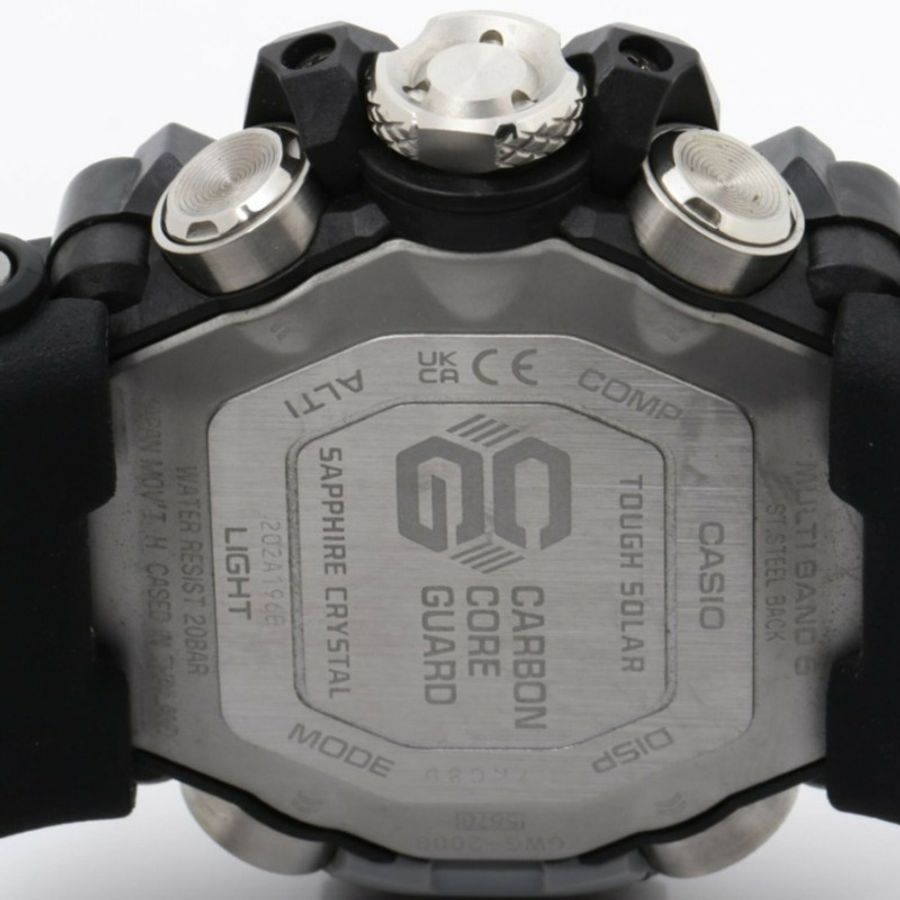 卡西歐 G-SHOCK Master of G-Land Mudmaster GWG-2000-1A1JF 黑色不鏽鋼樹脂男士手錶-3