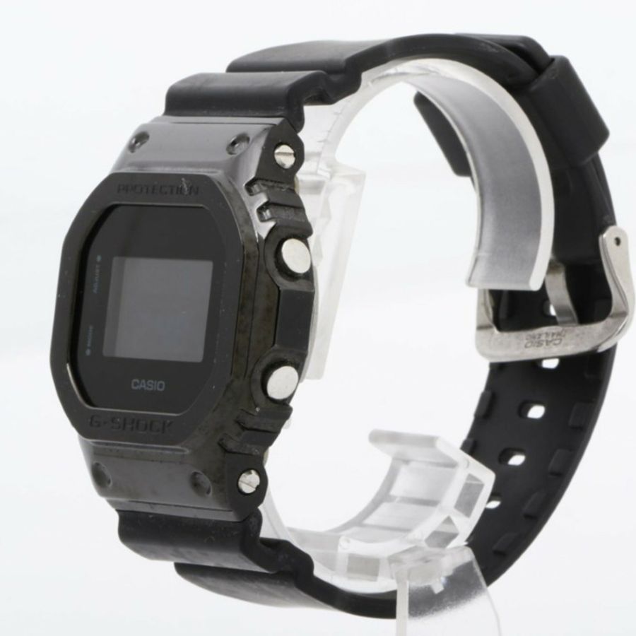 卡西歐 G-SHOCK 數字 5600 系列 GM-5600B-1JF 黑色不鏽鋼樹脂男士手錶-1
