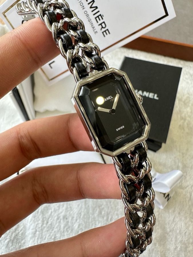香奈兒 Chanel PREMIERE H0451 石英 精鋼 26.1 x 20毫米 香奈兒方糖黑銀-1
