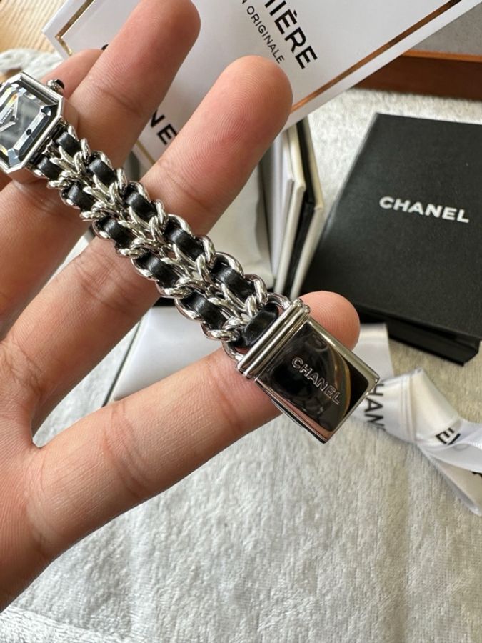 香奈兒 Chanel PREMIERE H0451 石英 精鋼 26.1 x 20毫米 香奈兒方糖黑銀-3