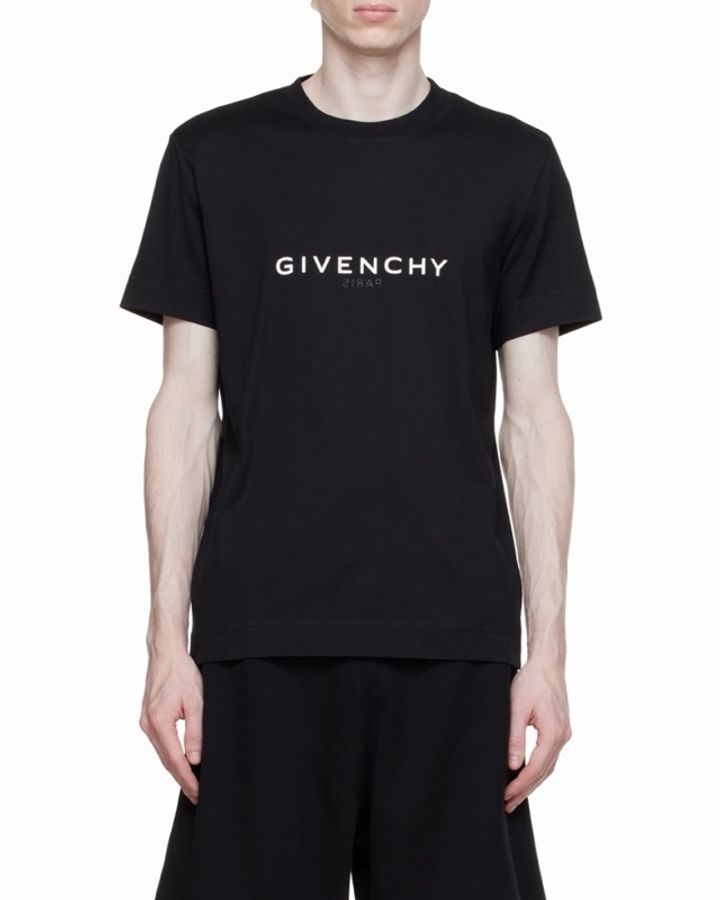 Givenchy 男士 GIVENCHY翻轉LOGO修身T恤XS S M L XL XXL XXXL碼-1