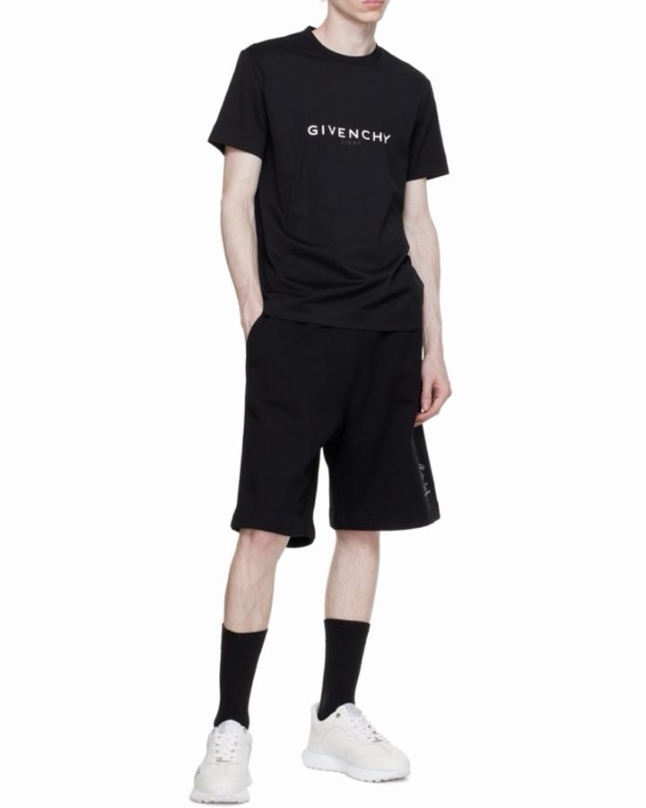 Givenchy 男士 GIVENCHY翻轉LOGO修身T恤XS S M L XL XXL XXXL碼-3