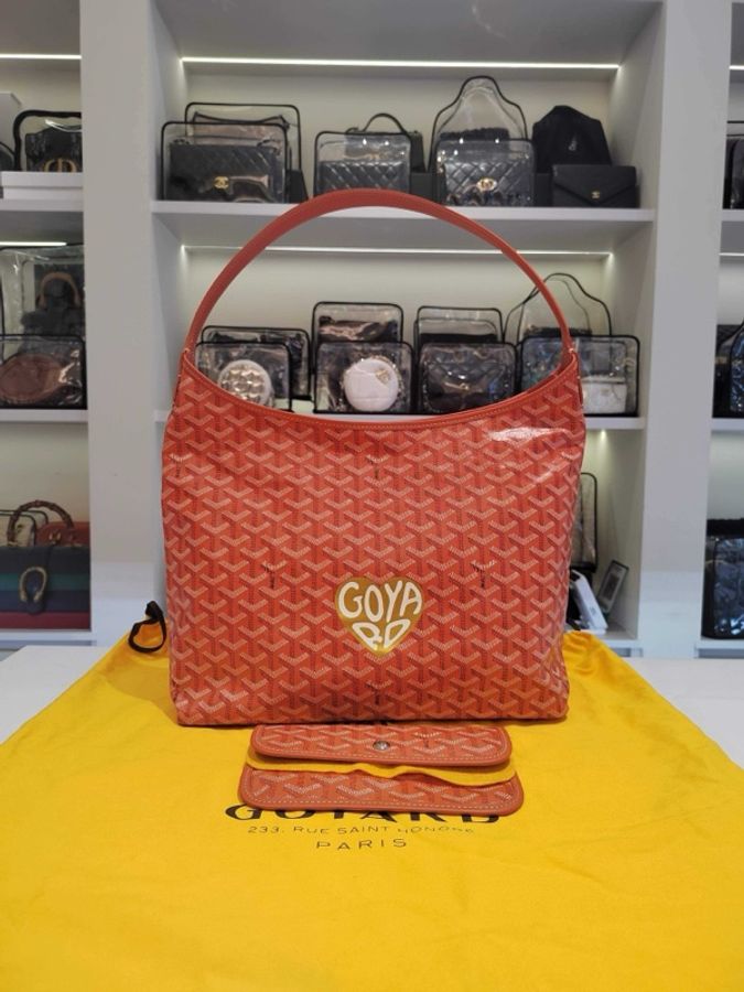 99新GOYARD戈雅 Bohème Hobo 編碼腋下包字母購物袋 Y字老花滿印抗壓皮-0