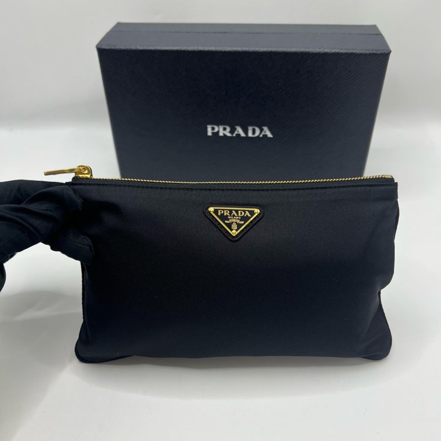 PRADA 男女同款真絲眼罩禮盒🎁手拿包-6