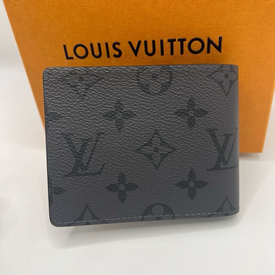 Louis vuitton短錢包男款灰色-1
