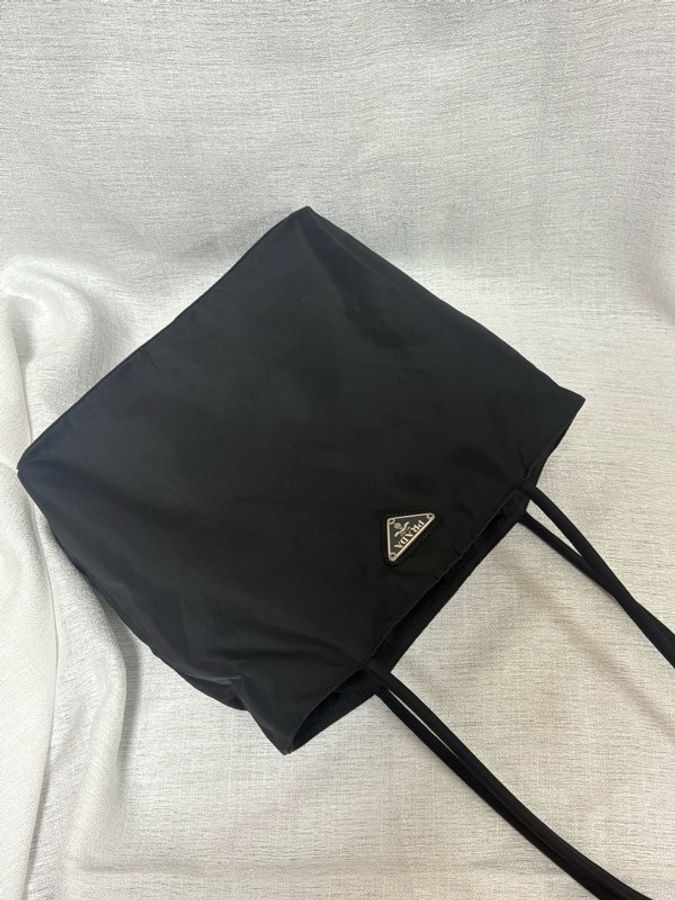 Prada 經典黑色尼龍托特包 Nylon tote bag 單肩包 手提包-2