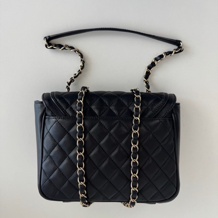 Chanel 羊皮大方胖 Lovely Day Flap Bag 附購證、保卡-1