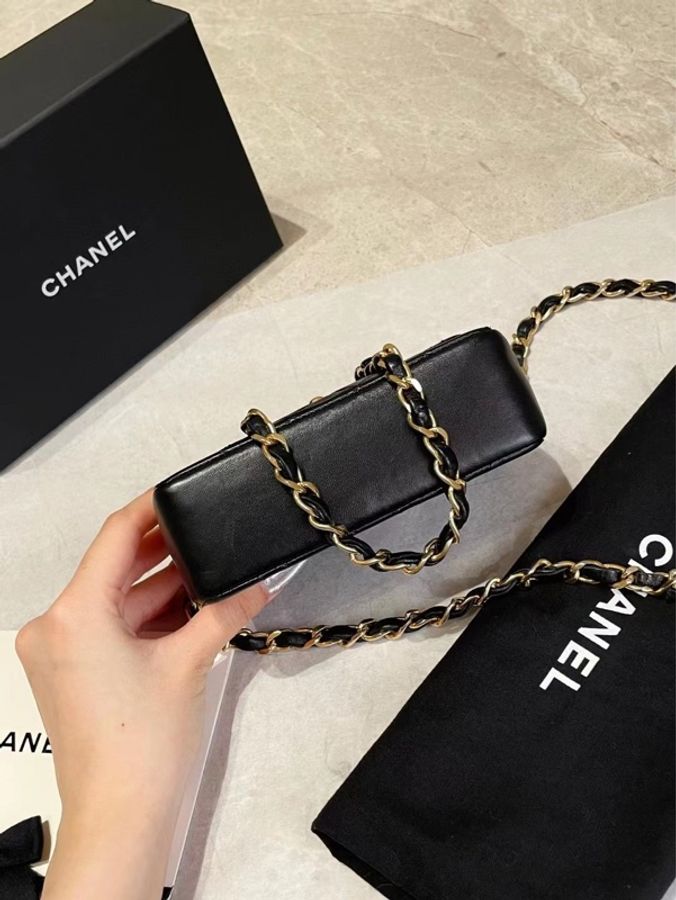 chanel mini 🏷️Vintage黑金mini小金豆CF-3