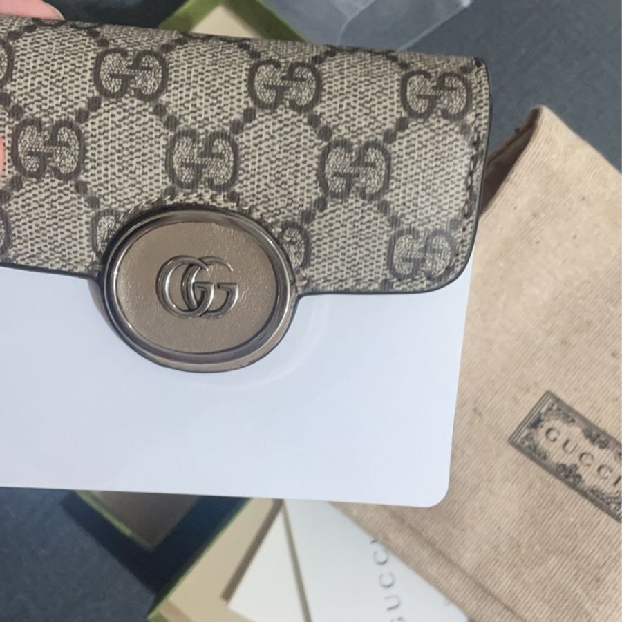 全新Gucci Petite GG古馳 三折短夾錢包 皮夾 (有零錢袋)-0