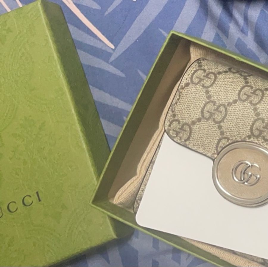 全新Gucci Petite GG古馳 三折短夾錢包 皮夾 (有零錢袋)-2