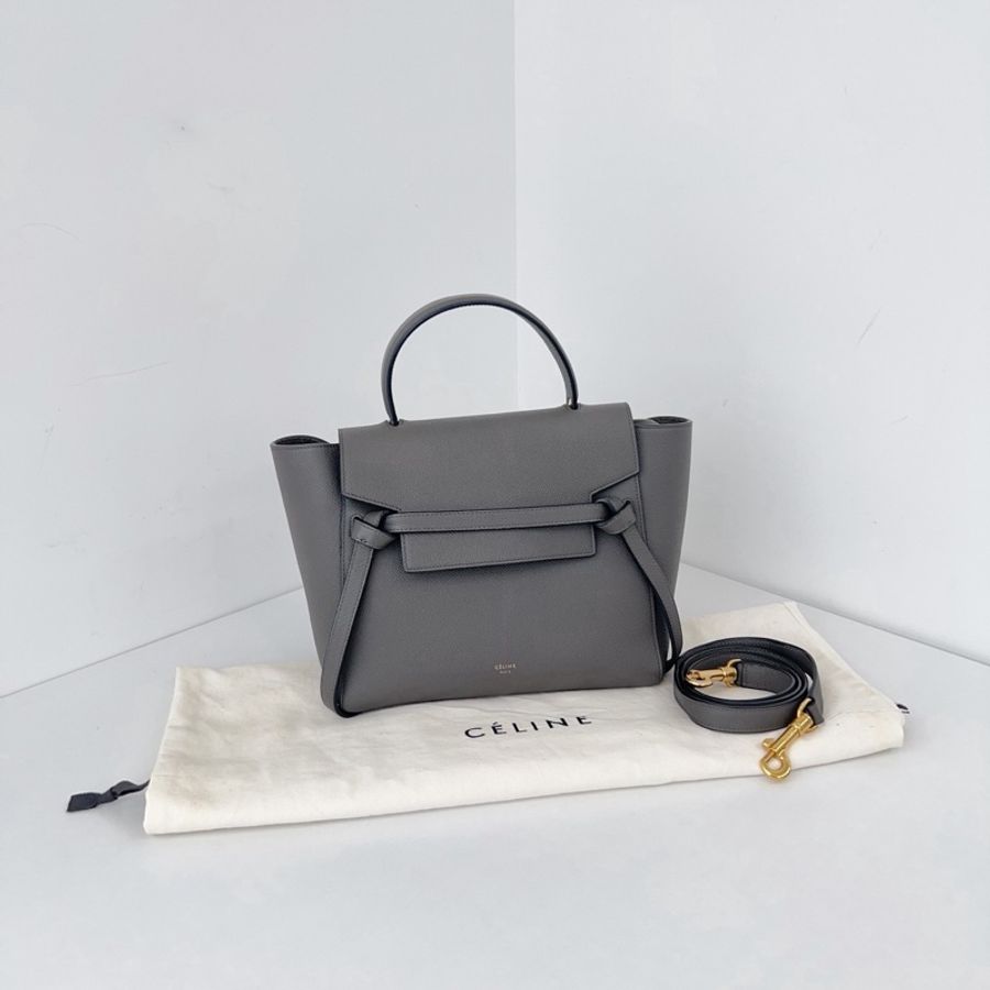 ✨Celine belt mini大象灰 鯰魚包 可手提單間斜背🩶-1