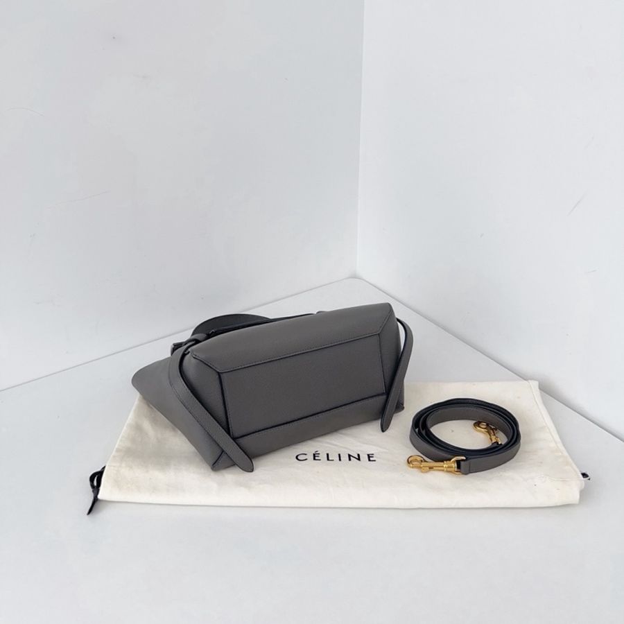 ✨Celine belt mini大象灰 鯰魚包 可手提單間斜背🩶-6