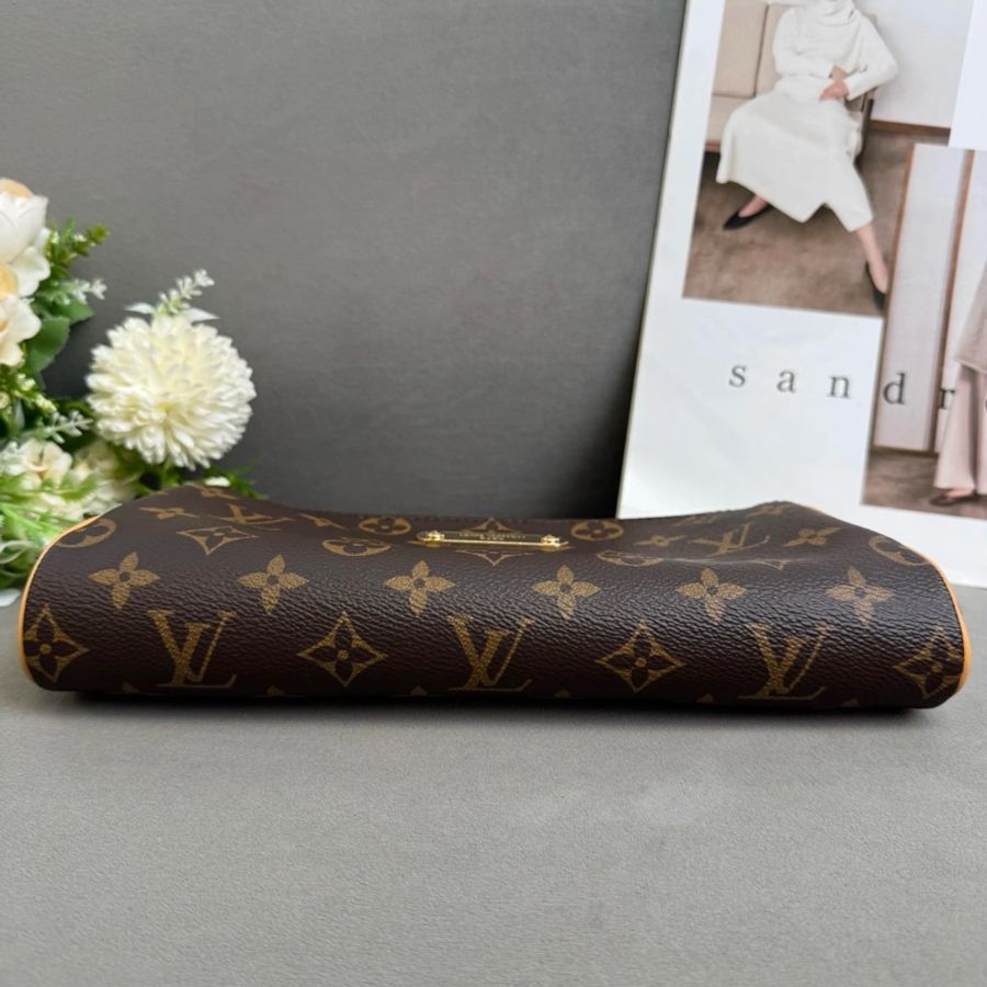 LV 路易威登 Eva 經典老花腋下單肩斜挎包 芯片款-4