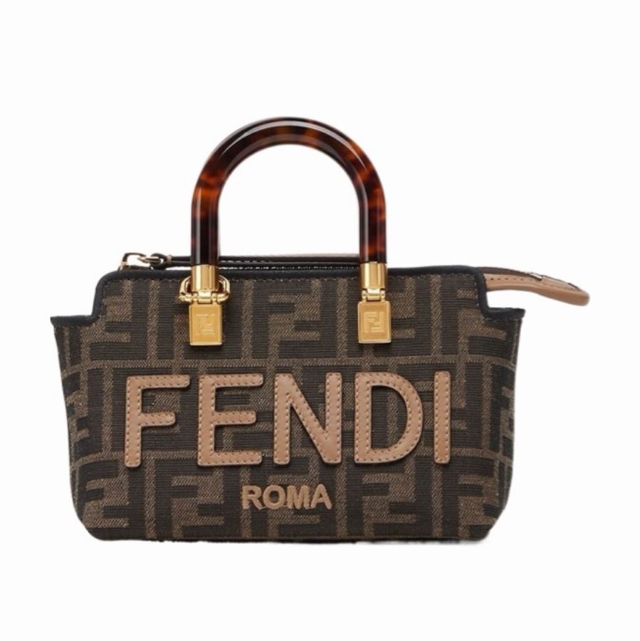 Fendi 女士 By The Way 徽標小號手提包均碼碼小號、20.5cm*9cm*12cm-4