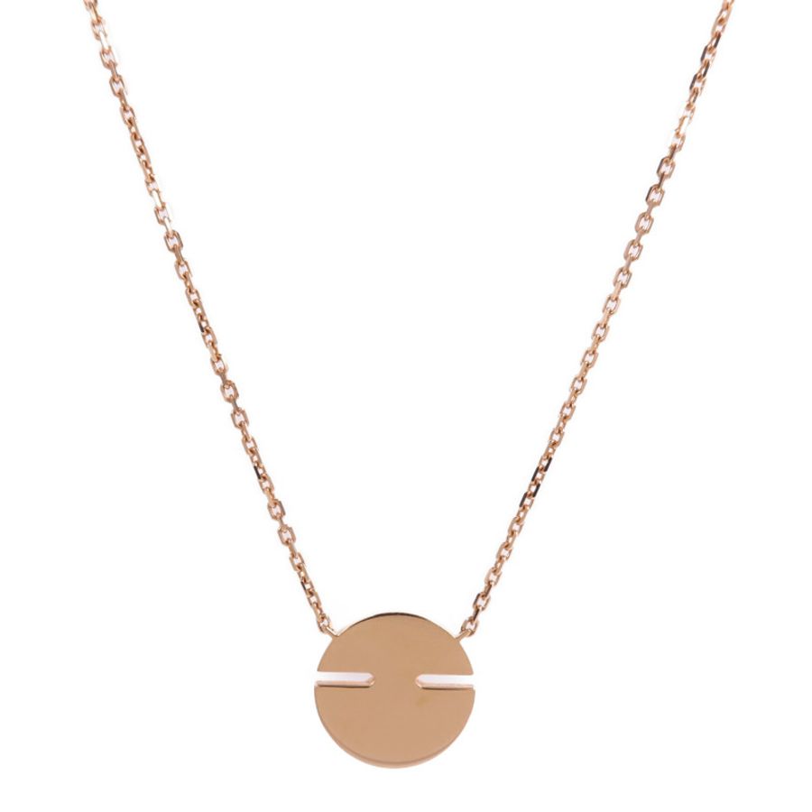 Chaumet 18K玫瑰金Jeux De Liens Harmony鑽石/縞瑪瑙項鍊-1