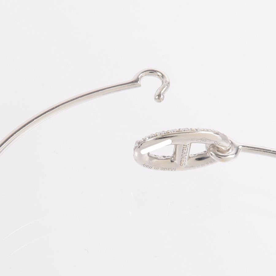 HERMES 18K白金Ronde Chaine d'ancre Diamond Bracelet鑽石手鐲-5