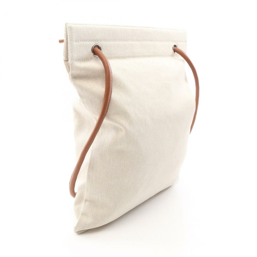 愛馬仕 Sac Aline MM 肩包 K Toile Chevron Barenia natural Fauve SHW-1