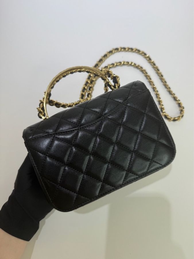 CHANEL|手柄旋轉鴛鴦扣方胖-2