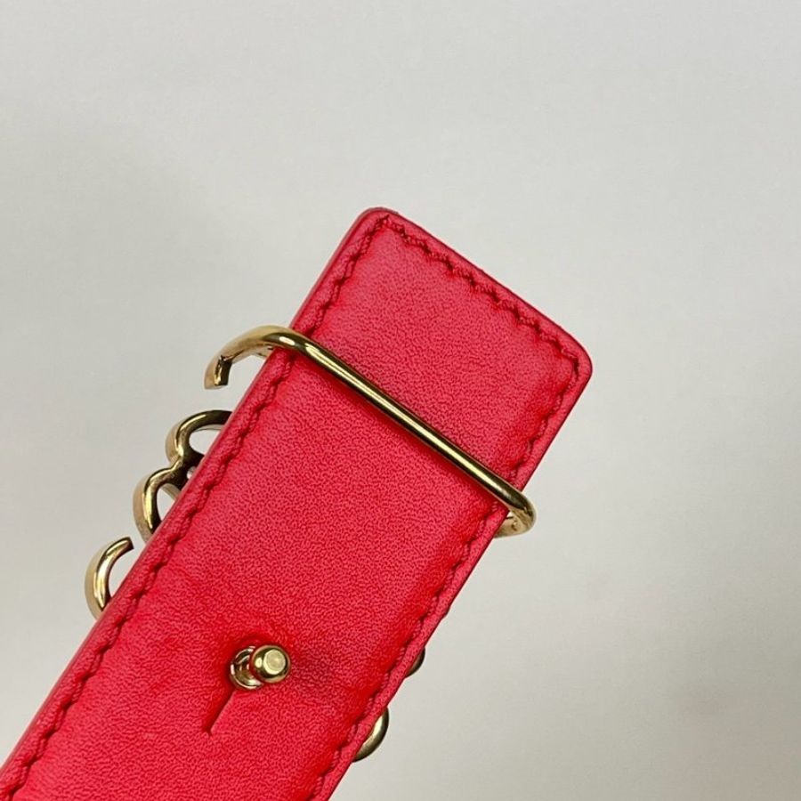 LOEWE 光滑小牛皮雙面皮帶 30MM  85公分-2