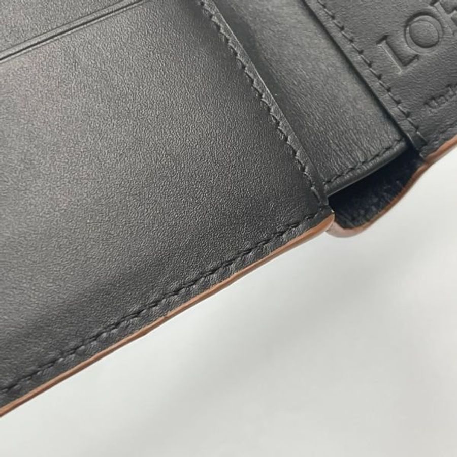 LOEWE PUZZLE小牛皮雙折8卡短夾-6