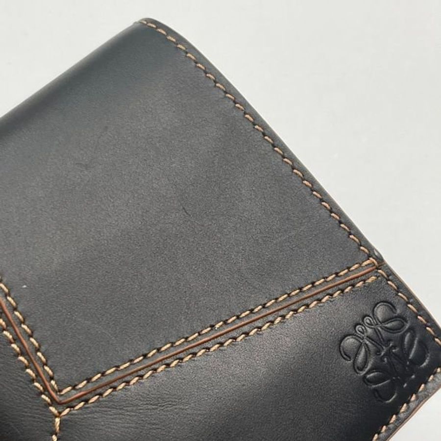 LOEWE PUZZLE小牛皮雙折8卡短夾-7