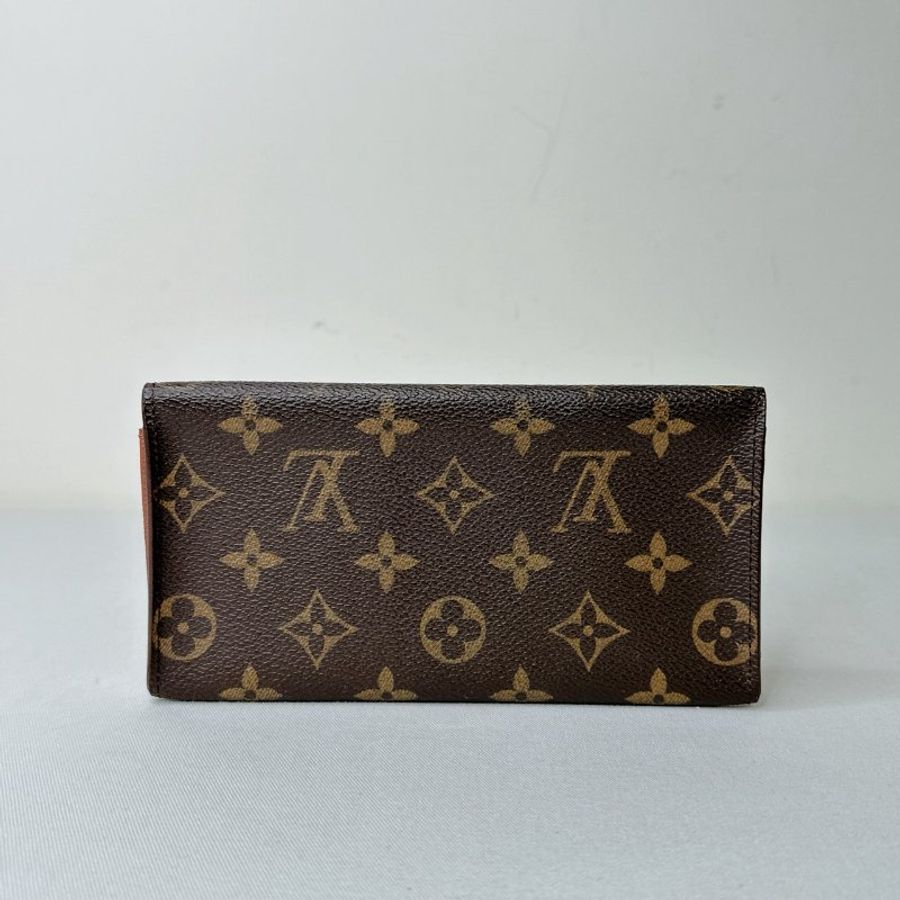LV Monogram老花翻蓋長夾-1