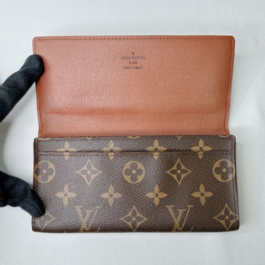 LV Monogram老花翻蓋長夾-6
