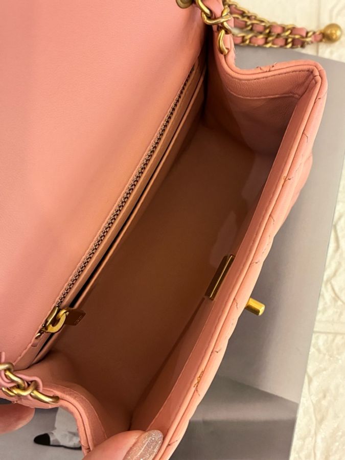 Chanel 乾燥玫瑰色金球方胖🎀🎀-22
