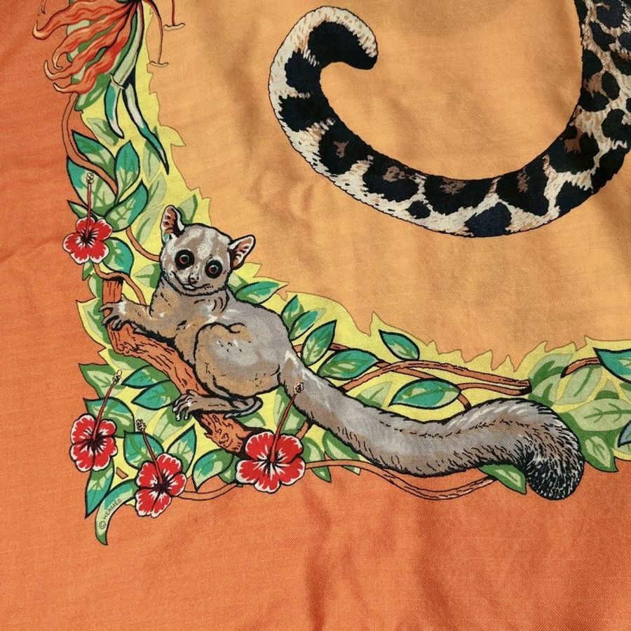 HERMES 全新Jungle Love叢林之愛披肩-3