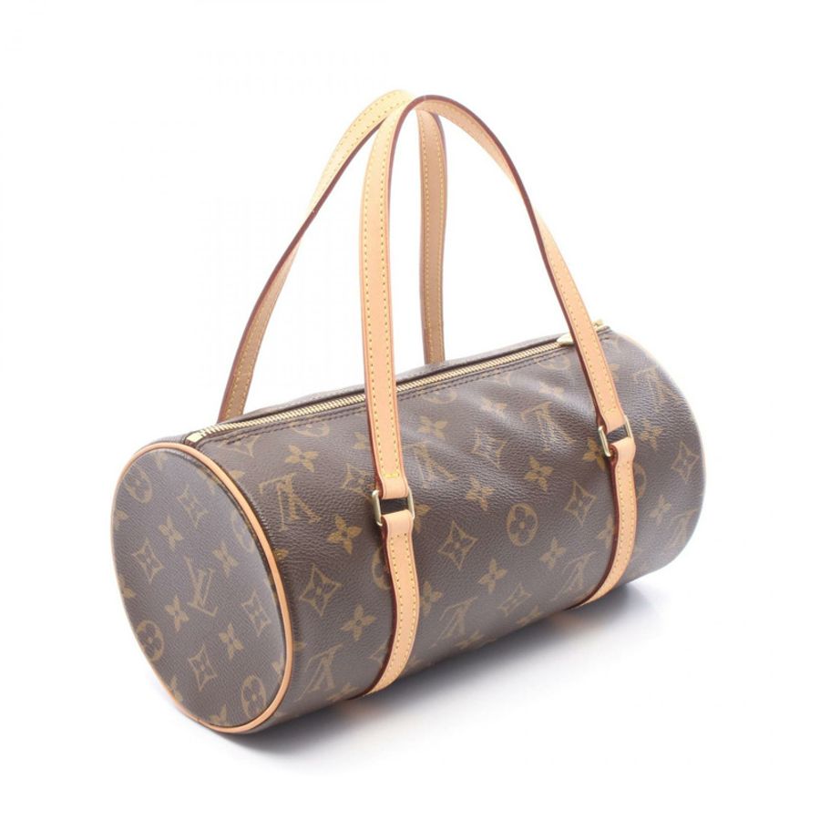 路易威登 Papillon 26 單肩手提包 M51386 Monogram 皮革 棕色 二手 LV-1
