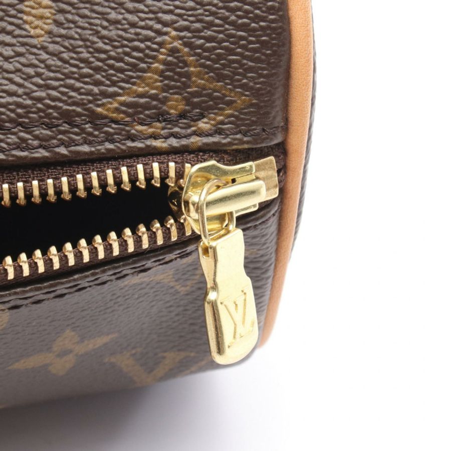 路易威登 Papillon 26 單肩手提包 M51386 Monogram 皮革 棕色 二手 LV-5