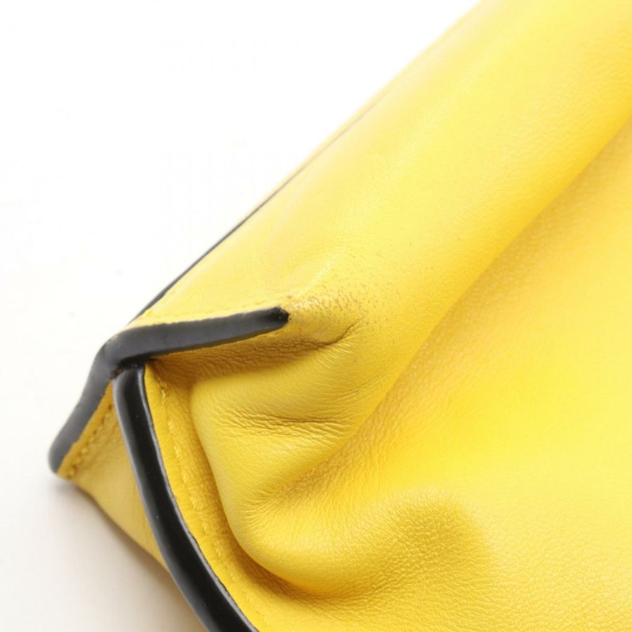 LOEWE Flamenco Clutch Mini 黃色單肩包 261842 皮革 黃色 二手 女士-6