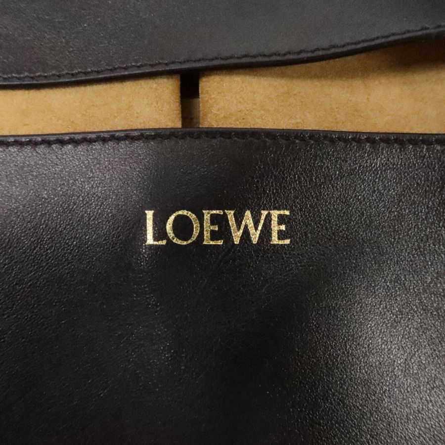 LOEWE 牛皮皮革Puzzle Fold Tote手挽袋-5