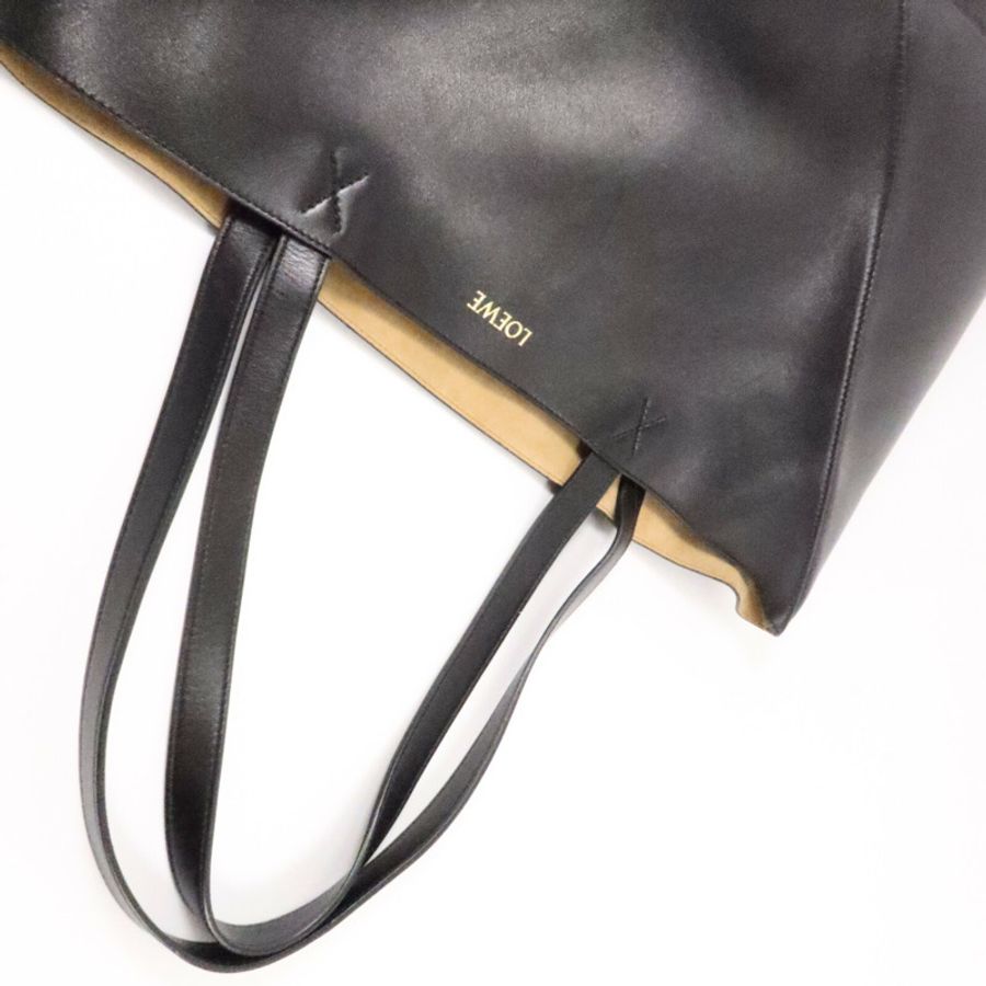 LOEWE 牛皮皮革Puzzle Fold Tote手挽袋-7