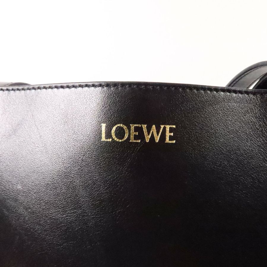 LOEWE 牛皮皮革Puzzle Fold Tote手挽袋-13
