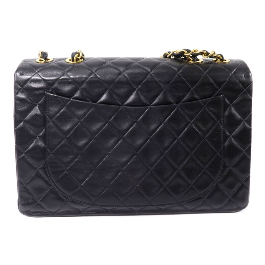 CHANEL 羊皮皮革Vintage Classic Flap鏈帶手挽肩背兩用袋-1