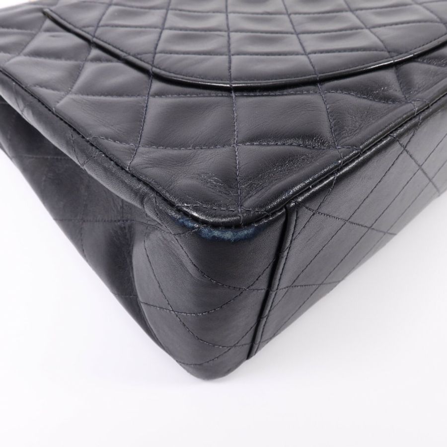 CHANEL 羊皮皮革Vintage Classic Flap鏈帶手挽肩背兩用袋-13