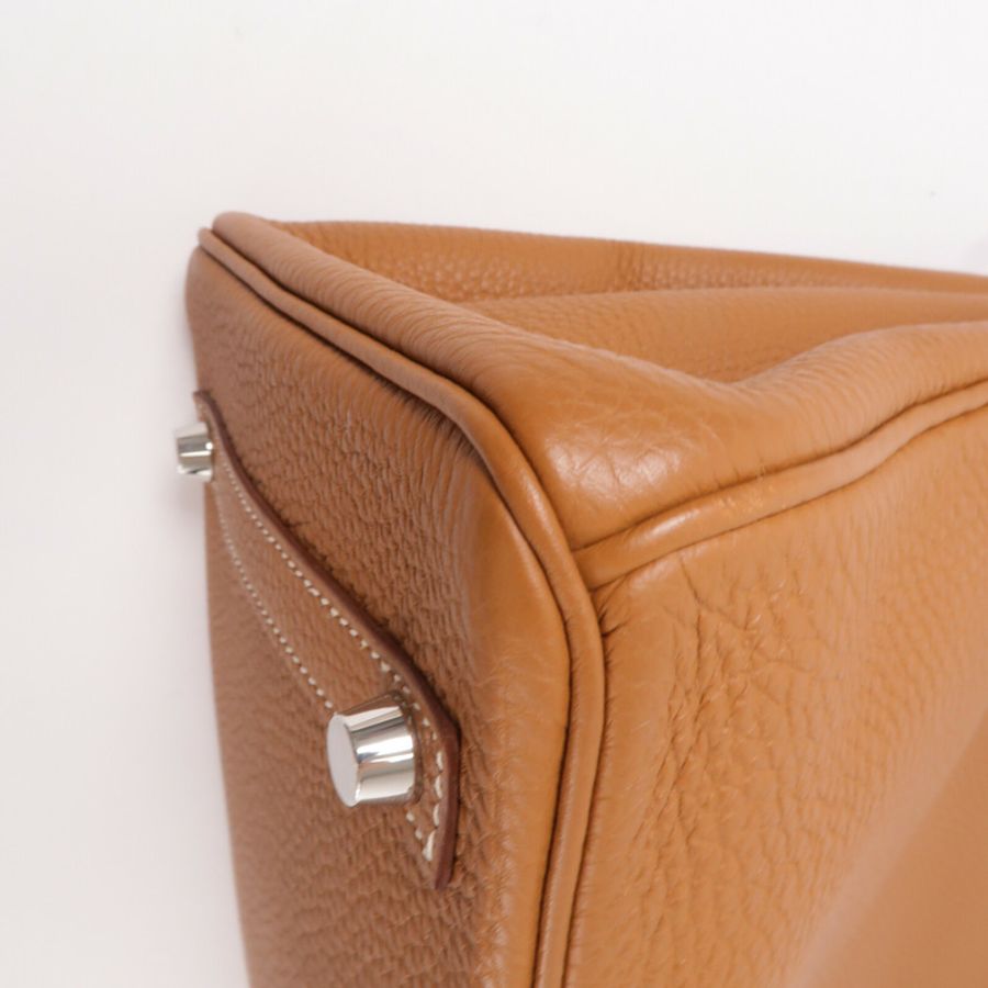 HERMES Togo皮革Birkin 30手挽袋Gold-13